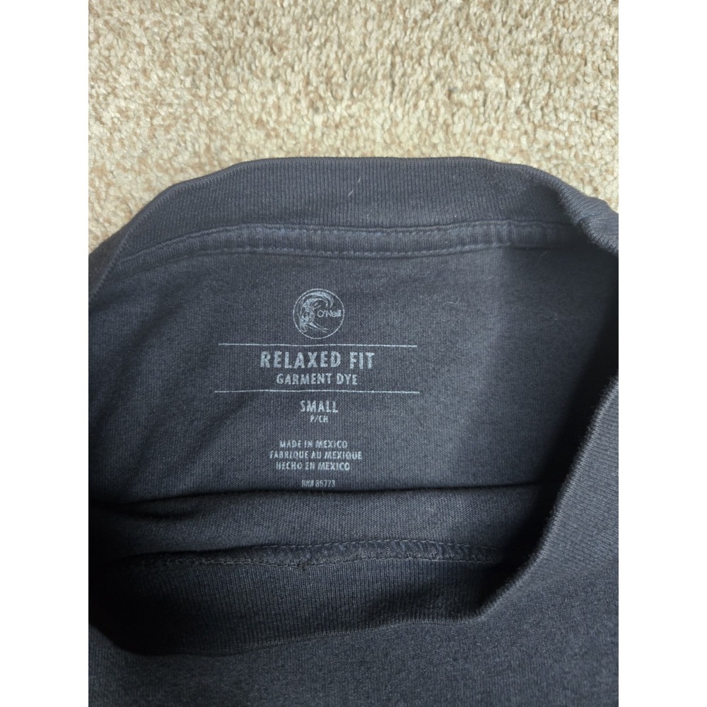 O'Neill Black Relaxed Fit Embroidered Men's Crew Neck Short Sleeve T-Shirt S - Picture 3 of 6